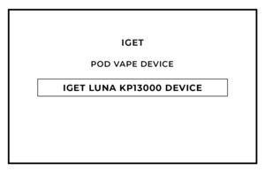 Iget: IGET LUNA KP13000 Pre-filled Vape Device