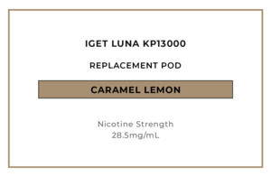 Iget: IGET LUNA KP13000 Replacement Pod - Caramel Lemon (Cola)