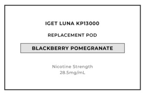 IGET LUNA KP13000 Replacement Pod - Blackberry Pomegranate