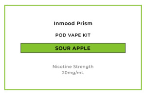 Inmood Prism 15k Pod Vape Kits And Replacement Pods: Inmood Prism 15K Pod Vape Kit - Sour Apple