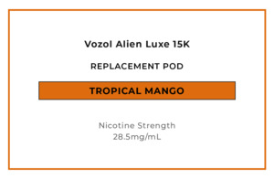 Vozol Alien 15k Replacement Pods: Vozol Alien Luxe 15K Replacement Pod - Tropical Mango
