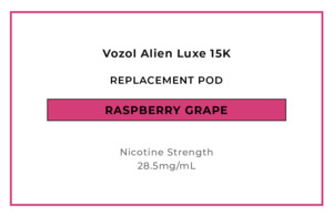 Vozol Alien Luxe 15K Replacement Pod - Raspberry Grape