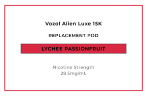 Vozol Alien Luxe 15K Replacement Pod - Lychee Passionfruit
