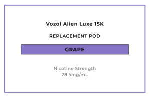 Vozol Alien Luxe 15K Replacement Pod - Grape