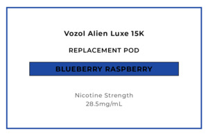 Vozol Alien Luxe 15K Replacement Pod - Blueberry Raspberry