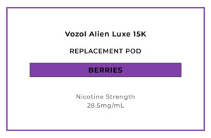Vozol Alien Luxe 15K Replacement Pod - Berries
