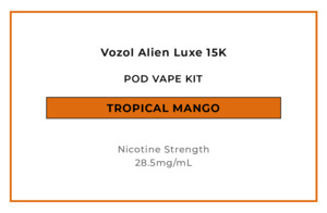 Vozol Alien Luxe 15K Pod Vape Kit - Tropical Mango