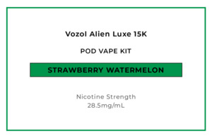 Vozol Alien Luxe 15K Pod Vape Kit - Strawberry Watermelon
