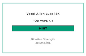Vozol Alien Luxe 15K Pod Vape Kit - Mint