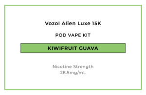 Vozol Alien Luxe 15K Pod Vape Kit - Kiwifruit Guava