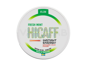 Energy Pouches: HICAFF Caffeine Pouches - Fresh Mint