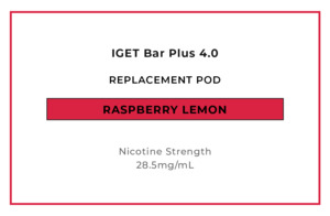 IGET Bar Plus 4.0 Replacement Pod - Raspberry Lemon