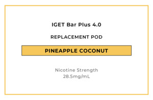 IGET Bar Plus 4.0 Replacement Pod - Pineapple Coconut