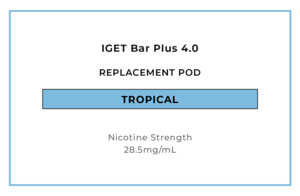Iget Bar Plus 4 0: IGET Bar Plus 4.0 Replacement Pod - Tropical