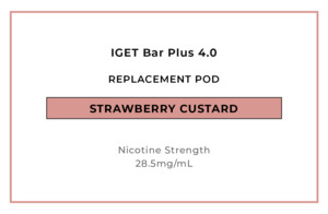IGET Bar Plus 4.0 Replacement Pod - Strawberry Custard