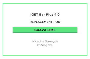 Iget Bar Plus 4 0: IGET Bar Plus 4.0 Replacement Pod - Guava Lime