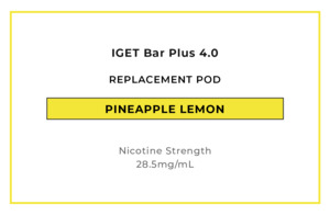 IGET Bar Plus 4.0 Replacement Pod - Pineapple Lemon
