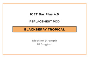 IGET Bar Plus 4.0 Replacement Pod - Blackberry Tropical