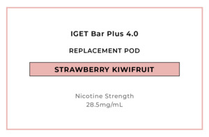 IGET Bar Plus 4.0 Replacement Pod - Strawberry Kiwifruit