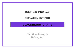 IGET Bar Plus 4.0 Replacement Pod - Blackberry Grape