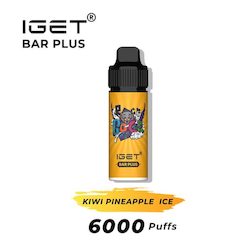 Disposable Vapes: IGET Bar Plus Vape Kit Kiwi Pineapple Ice