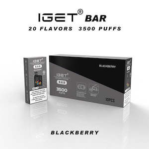 Iget Bar 3500 Disposable Vape: IGET Bar 3500 Blackberry