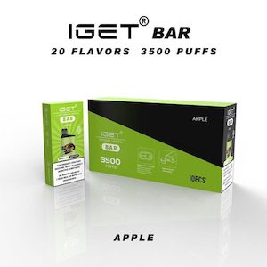 Iget Bar 3500 Disposable Vape: IGET Bar 3500 Apple