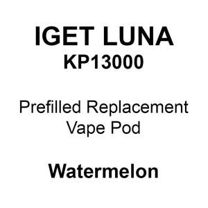 Iget Luna Kp13000 Vape Pods: IGET LUNA KP13000 Vape Pod Watermelon