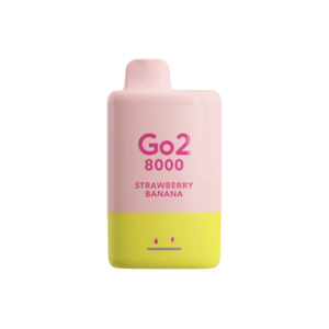 Disposables: Go2 8000 Disposable Strawberry Banana 35mg/mL