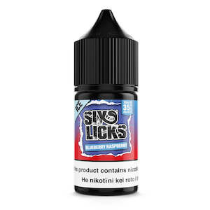 Six Licks: SIX LICKS Salts - Blueberry Raspberry 30ml