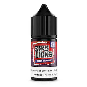 Six Licks: SIX LICKS Salts - Cherry Raspberry 30ml