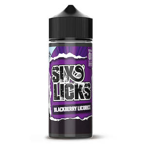 Six Licks: SIX LICKS - Blackberry Licorice[Bite The Bullet] 100ml