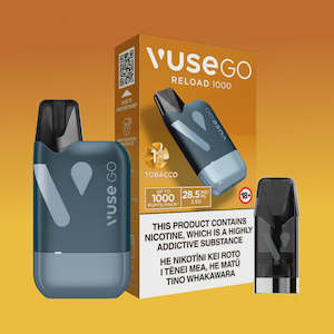 Vuse: VuseGo Reload Black Kit Tobacco 2.5%