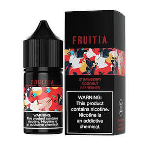 Fruitia: FRUITIA Salts - Strawberry Coconut Refresher 30ml