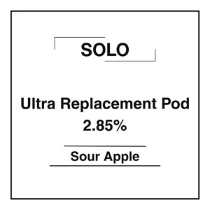 Solo Ultra Pod - Sour Apple 2.85% - Vapemart