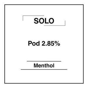 Products: Solo Pods 2.85% - Menthol - Vapemart
