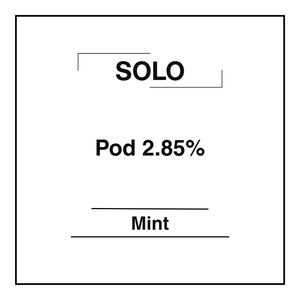 Solo Pods 2.85% - Mint - Vapemart