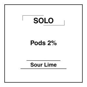 Solo Pods 2% - Sour Lime - Vapemart