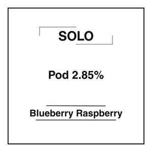 Solo Pods 2.85% - Blueberry Raspberry - Vapemart
