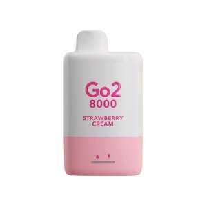 Disposable Vapes: Go2 8000 Disposable - Strawberry Cream