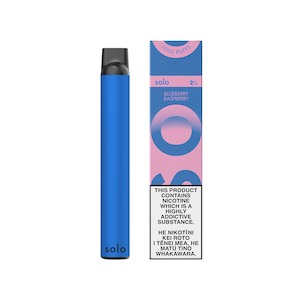 Disposable Vapes: Solo Blueberry Raspberry Disposable Vape