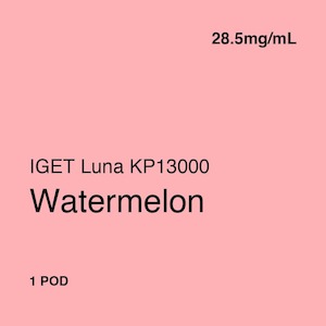 Iget Vape Nz: IGET LUNA KP 13000 Pod - Watermelon