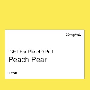 IGET Bar Plus 4.0 Peach Pear