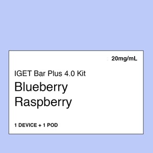 IGET Bar Plus 4.0 Kit – Blueberry Raspberry