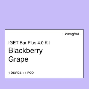 IGET Bar Plus 4.0 Kit – Blackberry Grape