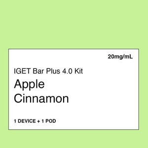 Iget Vape Nz: IGET Bar Plus 4.0 Kit – Apple Cinnamon