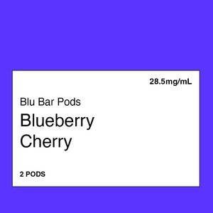 Blu Bar Pods – Blueberry Cherry (2 pack)