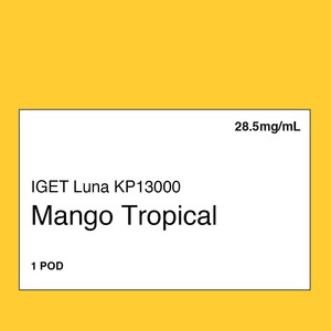 Iget Vape Nz: IGET LUNA KP 13000 Pod - Mango Tropical