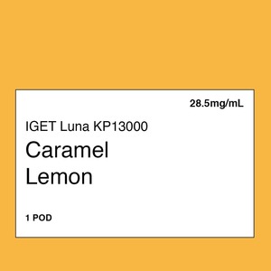 Iget Vape Nz: IGET LUNA KP 13000 Pod - Caramel Lemon