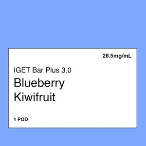 IGET Bar Plus 3.0 Pod – Blueberry Kiwifruit